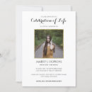 Search for funeral anniversary invitations Celebration of life