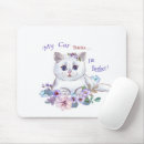 Search for funny safety mousepads Cat lover