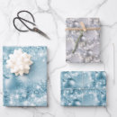 Search for blue and silver christmas wrapping paper Shiny