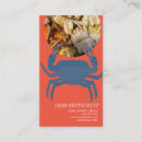 Search for seafood restaurants business cards Crabs