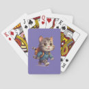 Search for cat cartoons playing cards Cute