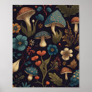 Search for vintage mushroom art posters Nature