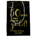 Search for 50th anniversary gift bags Gold