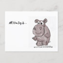Search for cute cartoon hippo postcards Funny
