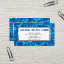 Search for pool cleaning business cards Water
