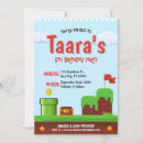 Search for video birthday invitations Gamer party
