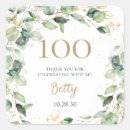 Search for one hundredth birthday stickers Gold