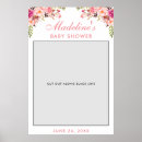 Search for baby shower photo booth posters Pink and gold