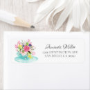 Search for teacup return address labels Birthday