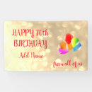 Search for 70th birthday banners Stylish