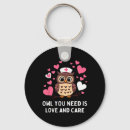 Search for owl couple key rings Red