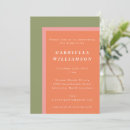 Search for green and orange invitations Modern