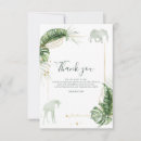 Search for safari baby shower thank you cards Elephant