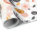 Search for trick or treat wrapping paper Orange