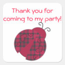 Search for lady bug birthday stickers Party