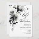 Search for black white 60th birthday invitations Classy
