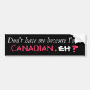Search for canadian bumper stickers Flag