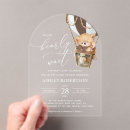 Search for brown teddy bear baby shower invitations Hot air balloon