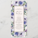 Search for lilac wedding programmes Bohemian