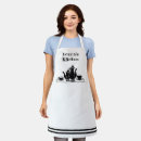 Search for black coffee aprons Black and white