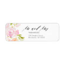 Search for pink floral return address stickers Modern
