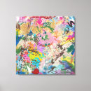 Search for paint splatter canvas prints Vibrant