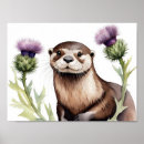 Search for otters art Watercolor