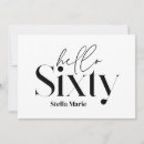 Search for typography 60th birthday invitations Simple