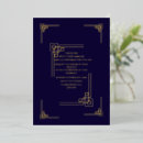 Search for gold foil art deco invitations Chic