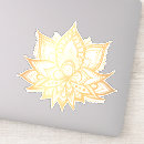 Search for lotus mandala stickers Gold