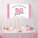 Search for fabulous 50 birthday party banners Typography