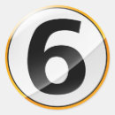 Search for number 6 stickers Numbers