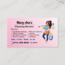 Search for cartoon houses business cards Housekeeper