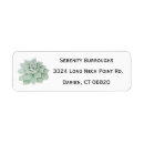 Search for mint green wedding return address labels Succulent