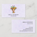 Search for zoo business cards Giraffe