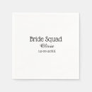 Search for bachelorette napkins Bachelorette party name date