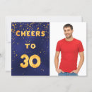 Search for photo 30th birthday invitations Gold