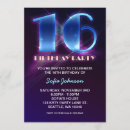 Search for neon lights invitations Night