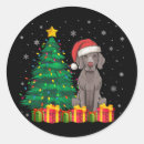 Search for weimaraner dog stickers Dabbing santa claus
