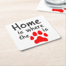 Search for paw print coasters Heart