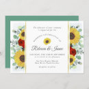 Search for sunflower and roses wedding invitations Country