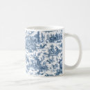 Search for french blue mugs Toile de jouy