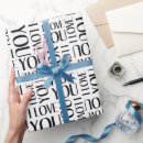 Search for i love you wrapping paper Modern