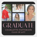 Search for pink and black graduation stickers Elegant