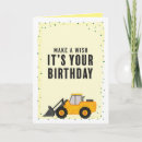 Search for construction truck birthday cards Party