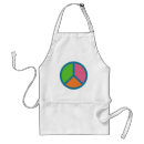 Search for sign for peace aprons Retro