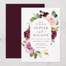 Search for burgundy wine wedding invitations Blush