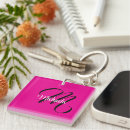 Search for pink key rings Typography