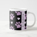 Search for purple dog mugs Cat paws