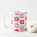 Search for lip print mugs Red lipstick